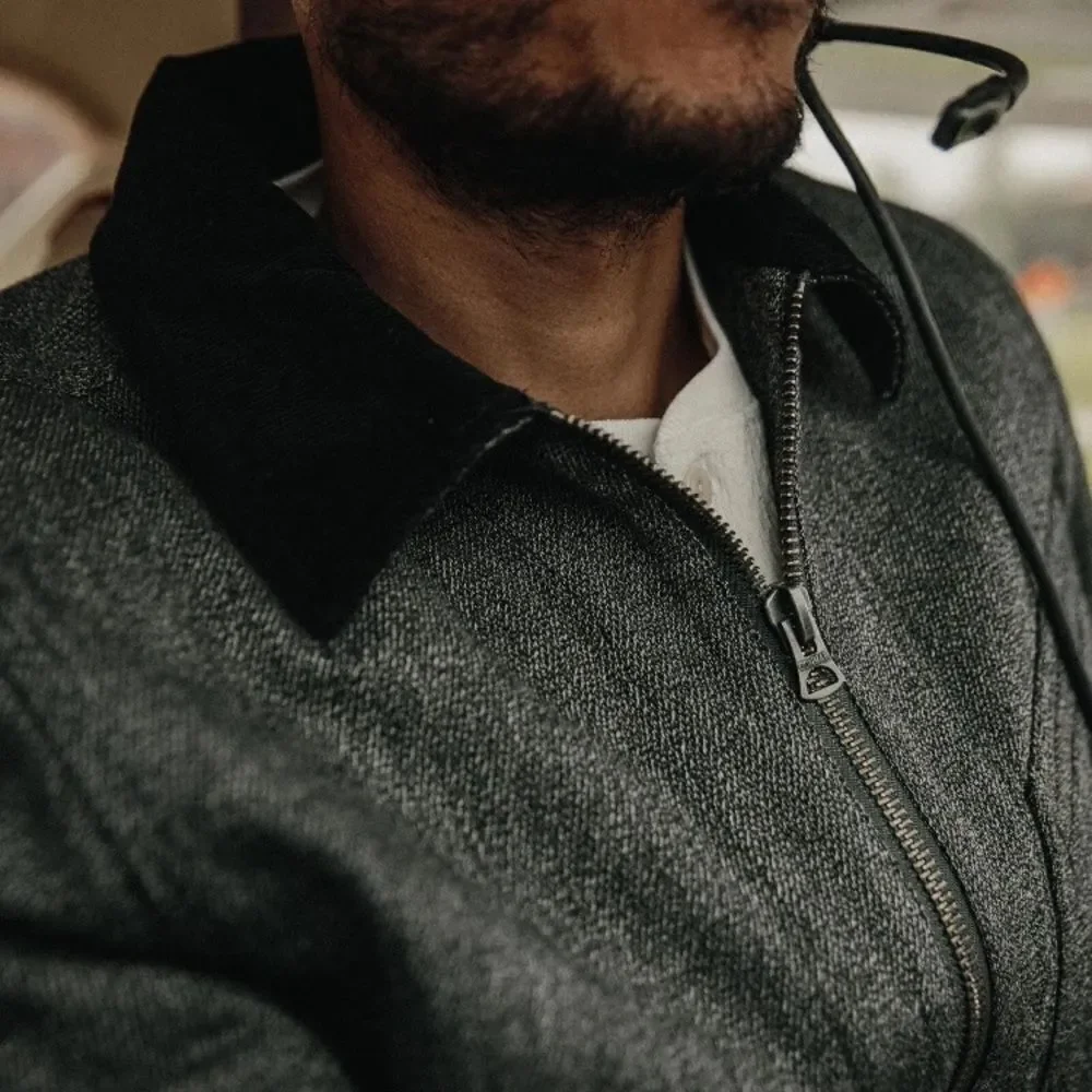Taylor Stitch The Ignition Jacket in Indigo Salt & Pepper full zip chore jacket - Picture 5 of 12